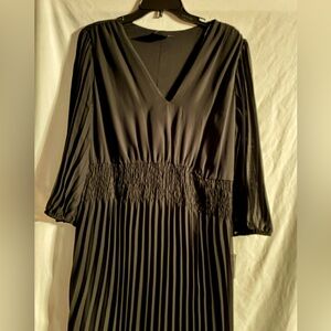 Black Pleated Dress